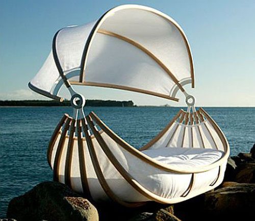 New Zealand designer, David Trubridge's Float Bed Designed for Dreaming