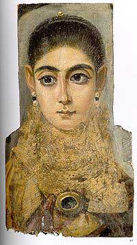 Young Woman Mummy Portrait from Fayum