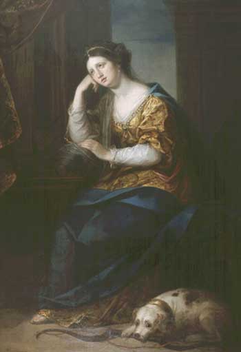 Penelope at her Loom painted 1764 Angelica Kauffman