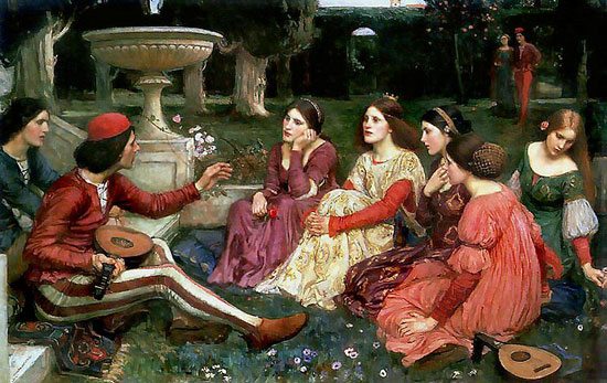 John Williams Waterhouse - The Decameron - Learning about 'Art'