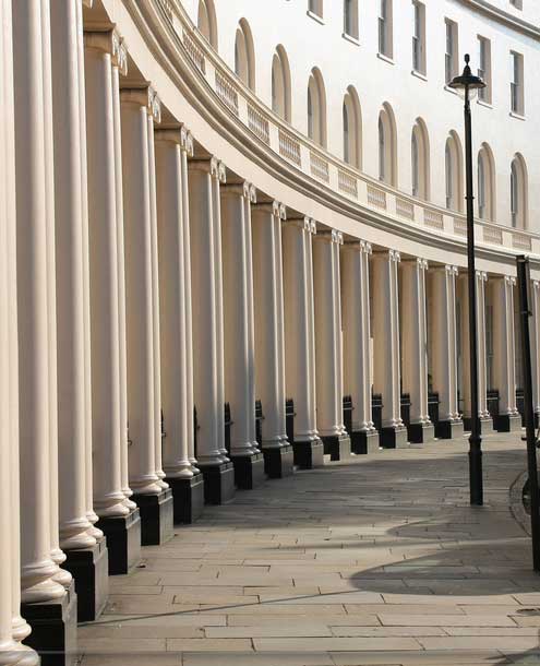 Ionic Columns Cumberland Picturesque Terraces by the Prince Regent's architect John Nash (1752-1835)