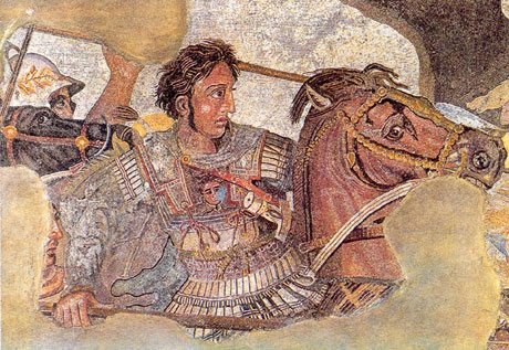Detail of Alexander from the Mosaic of the Battle of Issus 