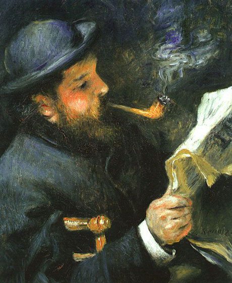 PIerre August Renoir: Claude Monet Reading