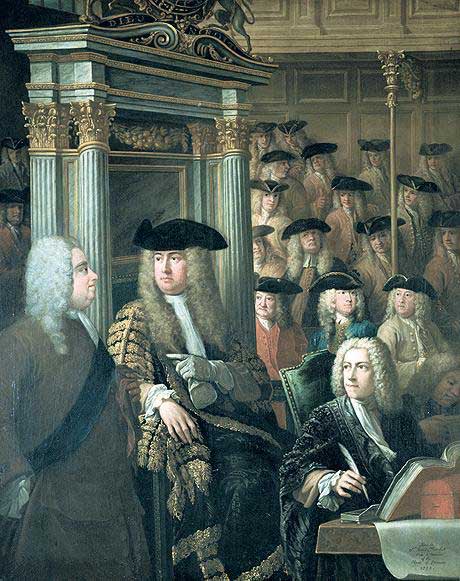 Walpole-in-the-Parliament-with-Speaker