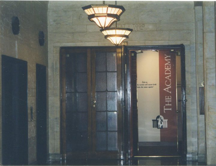 Entrance to The Academy, BMA House, Macquarie Street, Sydney, 1998 photo Carolyn McDowall