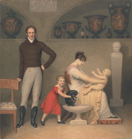 Adam Buck 1759 - 1833 - The Artist and his Family painted 1813 courtesy Yale Center for British Art