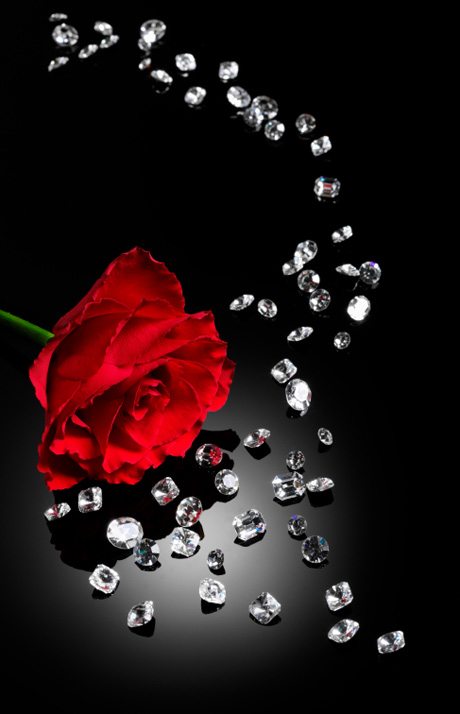 Diamonds-&-Red-Rose