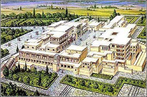 Reconstruction of the Palace of Knossos