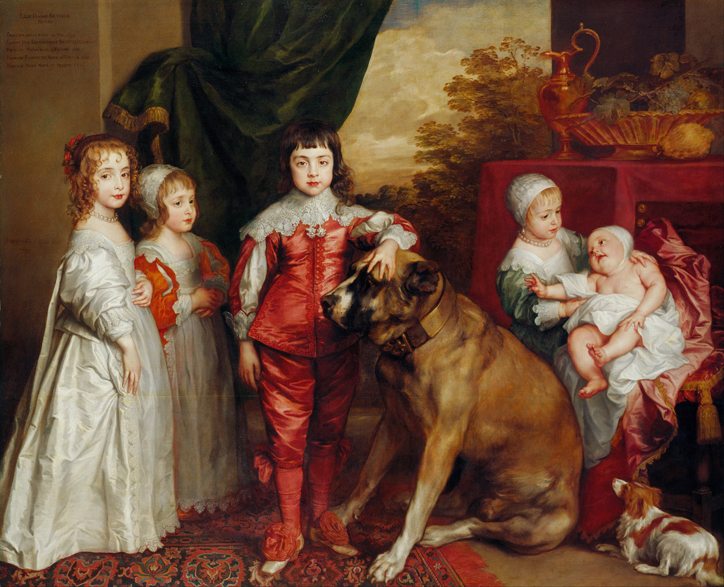Five Children of King Charles I after Sir Anthony Van Dyck oil on canvas, 17th century (1637) 35 1/4 in. x 69 3/8 in. (895 mm x 1762 mm) Purchased, 1868 courtesy National Portrait Gallery London