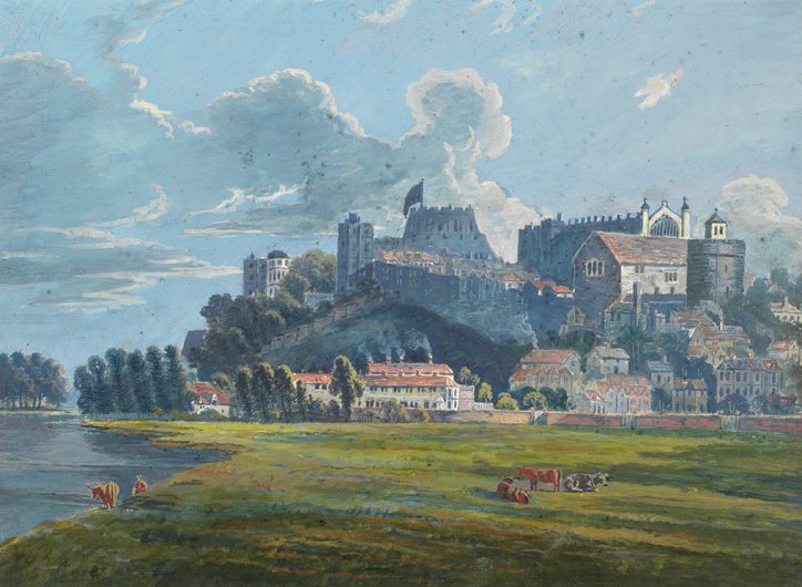 Prince Ernest Augustus, Windsor Town and Castle, 1780 courtesy Royal Collection Trust Â© 2013, Her Majesty Queen Elizabeth II
