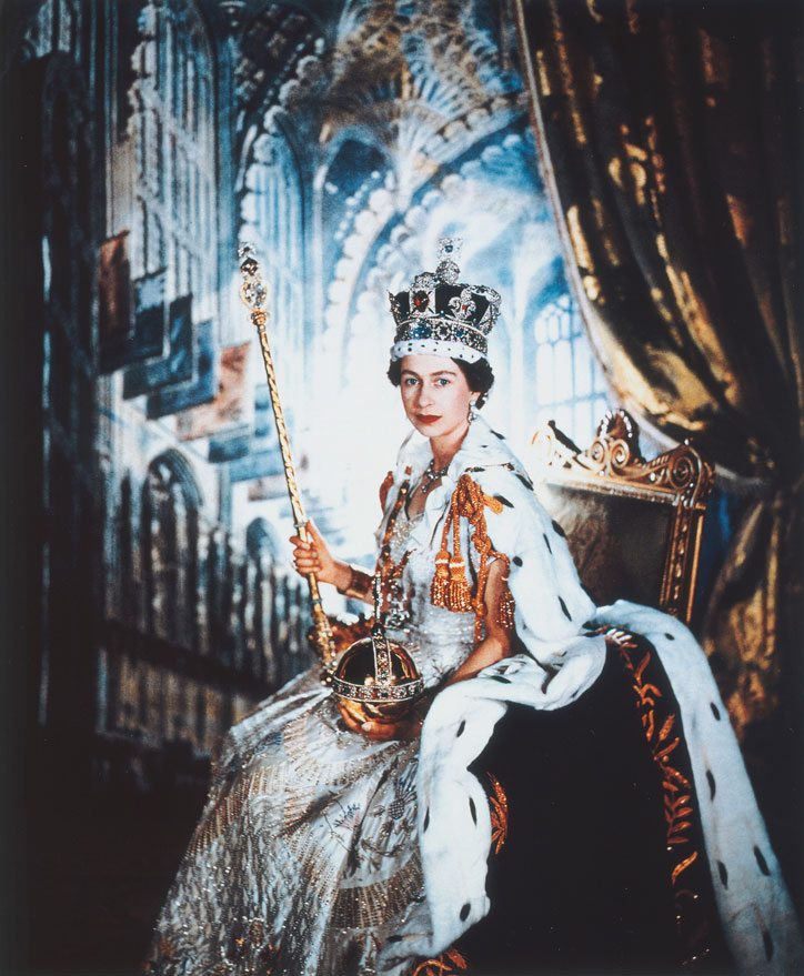 Coronation portrait of HM Queen Elizabeth II, 1953, Cecil Beaton (C) Victoria and Albert Museum,London 
