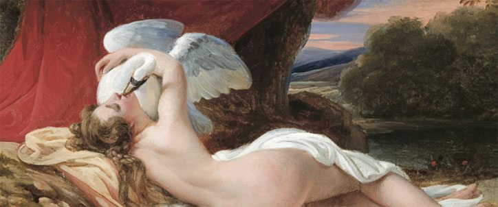   Francois Edouard Picot (1786-1868) Leda and the Swan Oil on canvas. France, circa 1829 courtesy David Roche Foundation, Adelaide