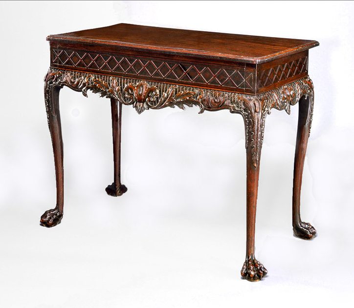 A George II Carved Mahogany Side-table Attributed to Giles Grendey courtesy Apter Fredericks, London