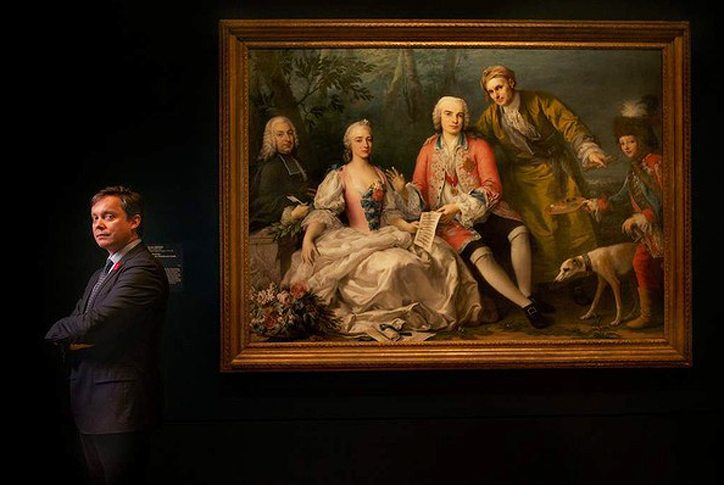 GV director Tony Ellwood with painting, The Singer Farinelli and Friends by Jacopo Amigoni Photo by Simon Schluter, The Age