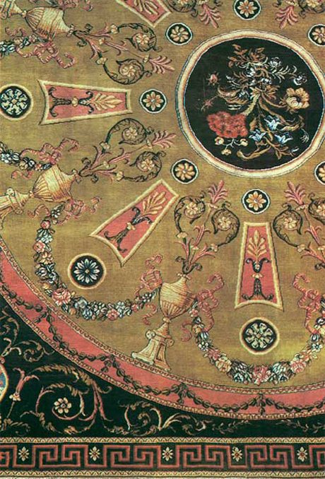 Detail of Axminster carpet c1791 Possibly for Library Harewood House by Adam, The Met NY
