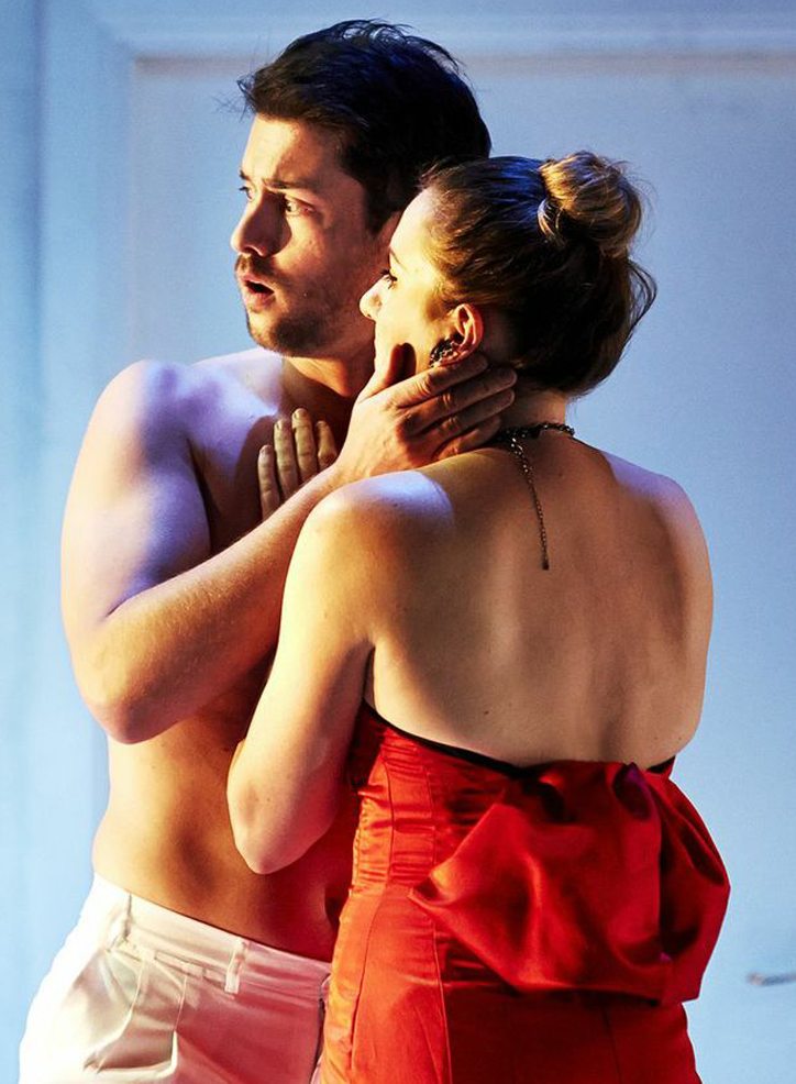 David Hansen and Celeste Lazarenko, Pinchgut Opera production Cavalli's Giasone December 2013, photograph Keith Saunders