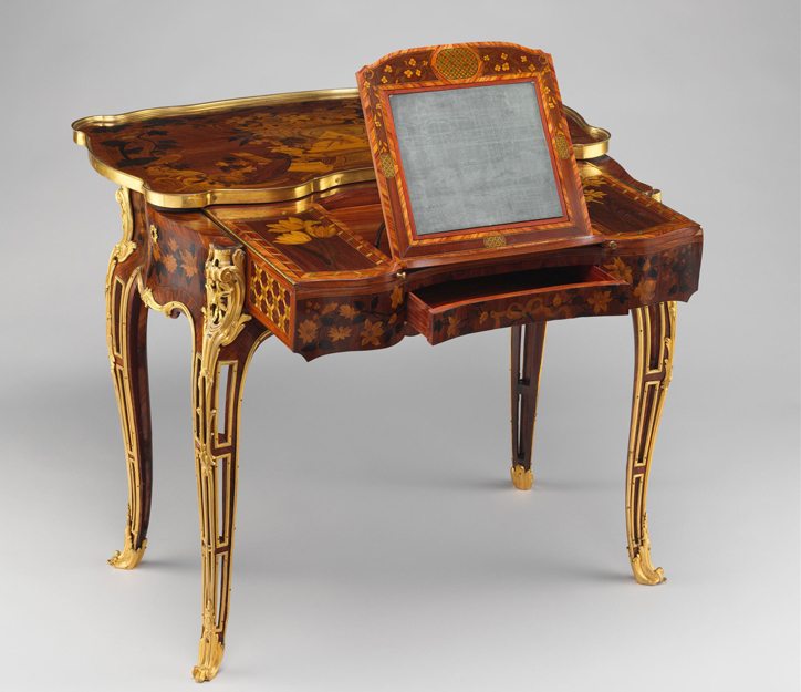 Mechanical table Jean-François Oeben (1721–1763) and Roger Vandercruse, called Lacroix (French, 1728–1799) ca. 1761–63 courtesy Metropolitan Museum of Art, New York