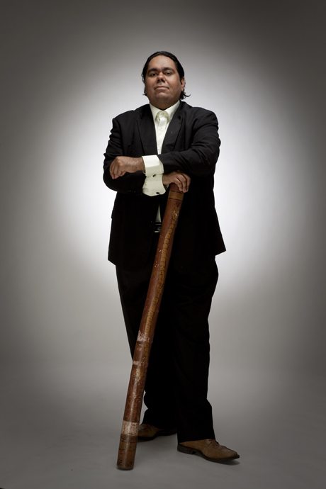 Renowned didgeridoo player William Barton, photo by Douglas Kirkland