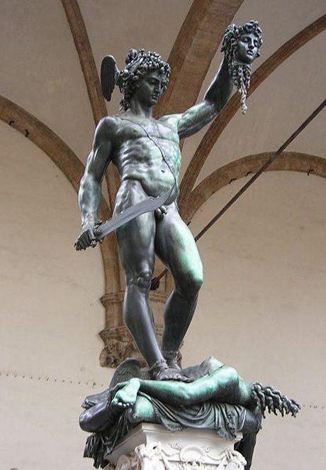 Benvenuto Cellini's bronze sculpture "Perseus", Florence