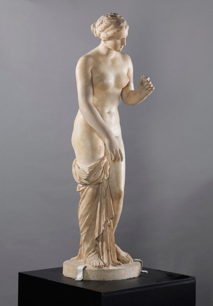 Parian marble sculpture Aphrodidte, ancient Greek Goddess of Love on show at Bendigo Art Gallery