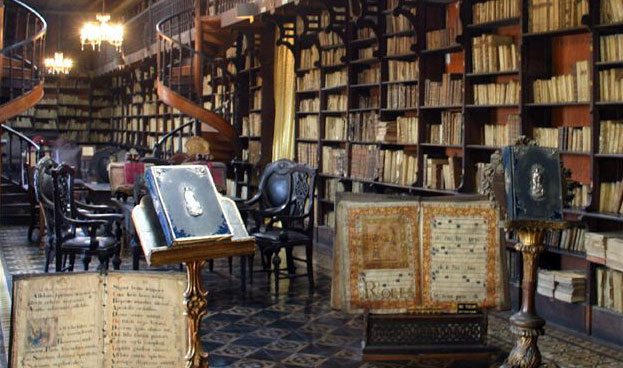 Monastic library, or scriptorium