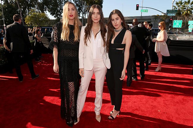 Este Haim, Danielle Haim and Alana Haim of Haim, Grammy's 2015