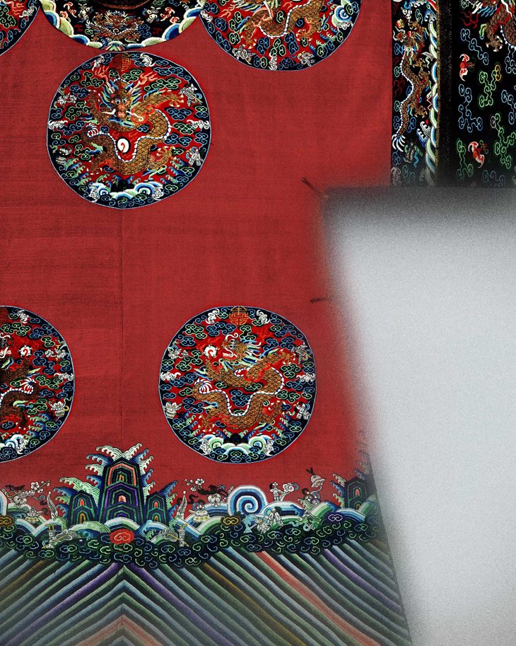 Court Robe, Qing dynasty (1644–1911), 19th-century; The Metropolitan Museum of Art, Gift of Ellen Peckham, 2011 (2011.433.2) Photo: Courtesy of The Metropolitan Museum of Art, Photography © Platon