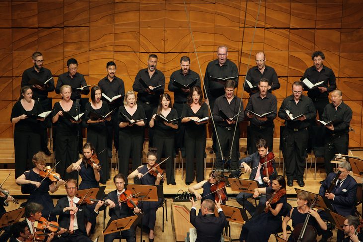 2015 Australian Brandenburg Orchestra, Brandenburg Choir, Paul Dyer, with guest soloists soprano Mariana Flores and tenor Fernando Guimaraes photo by Steven Godbee