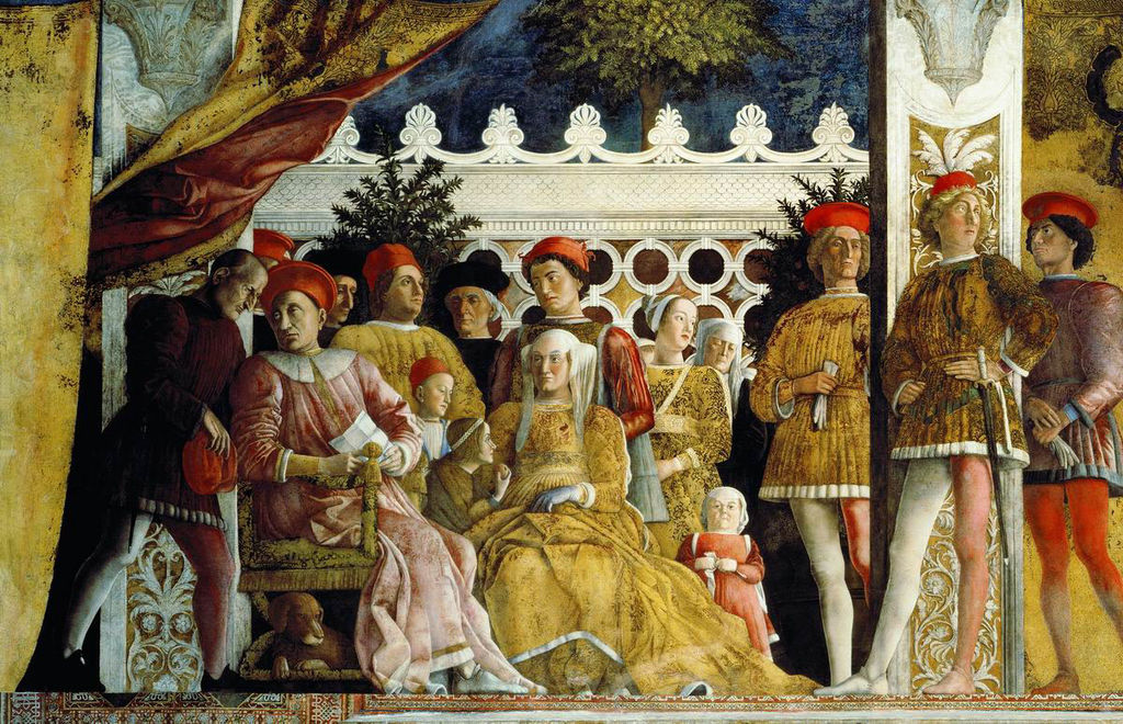 Andrea_Mantegna Court_of_Mantua_detail