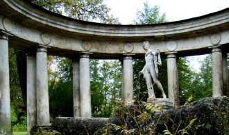 Apollo Belvedere in his purpse built Collonade of Columns in the grounds of Pavlovsk Palace, St Petersburg