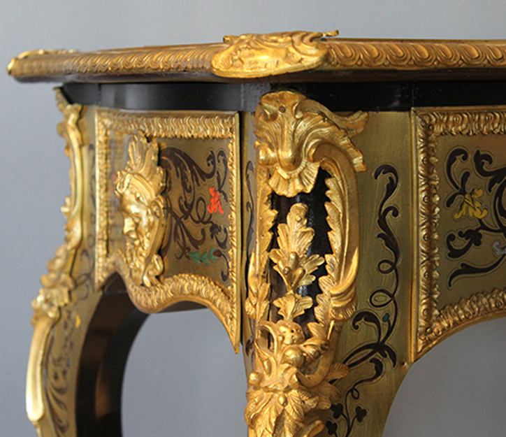 Walter and Co A superior French 19th century Boulle work centre table with fine quality ormolu mounts.