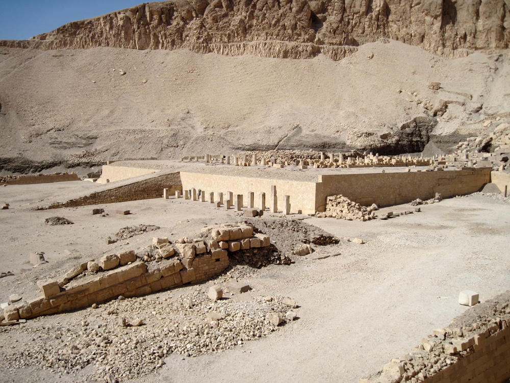 Temple Remains Deir el-Bahri, Egypt