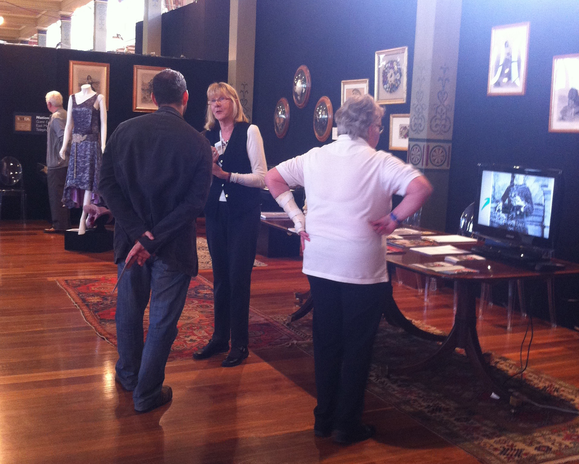 Janet on Antique Fair Stand 2013
