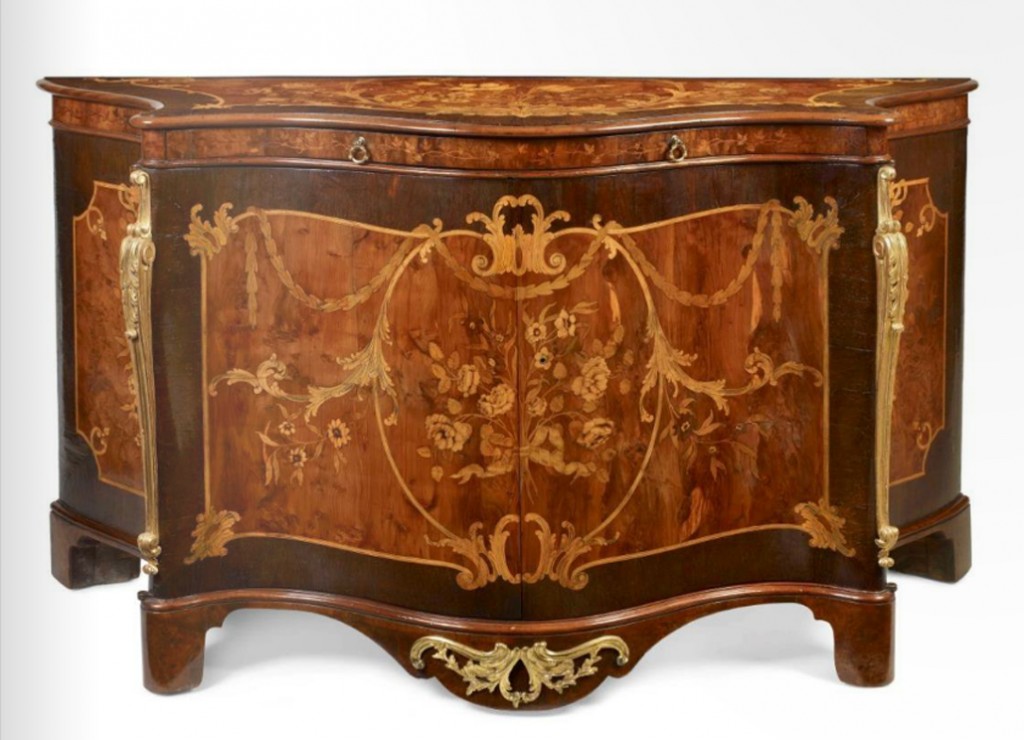 Commode marquetry Mallett