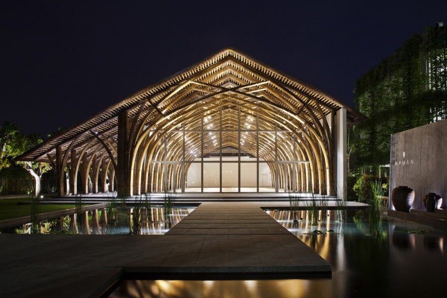 Namen Retreat Conference Hall by Vo Trong Nghia Architects