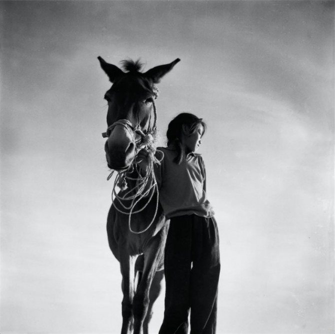 Mule and Girl by LI Qiang