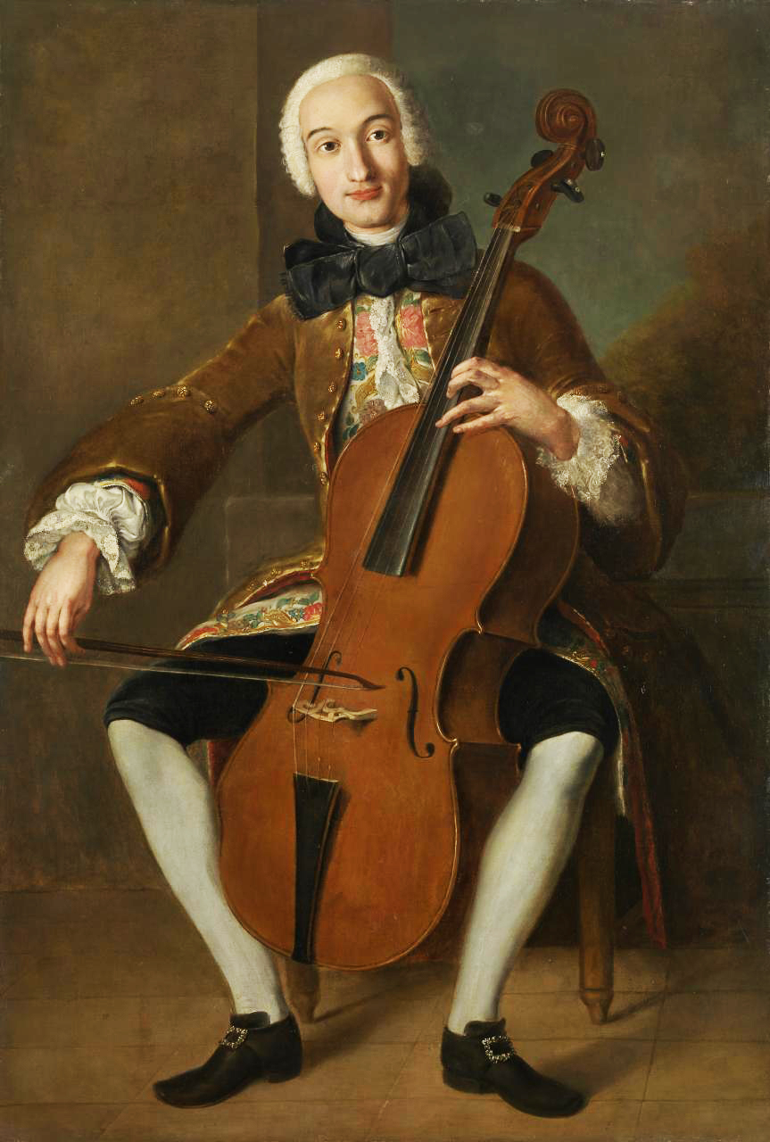 Composer Luigi Boccherinie on his Cello, courtesy National Gallery of Victoria