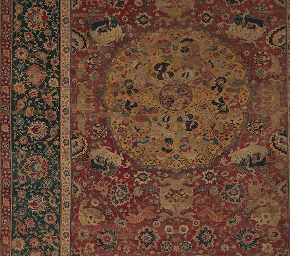 Carpet, second half of the 16th century. Made in Iran. Silk (warp), cotton (weft), wool (pile); asymmetrically knotted pile, 99 3/4 x 70 in. (253.4 x 177.8 cm). The Metropolitan Museum of Art, New York, Mr. and Mrs. Isaac D. Fletcher Collection, Bequest of Isaac D. Fletcher, 1917 (17.120.127)