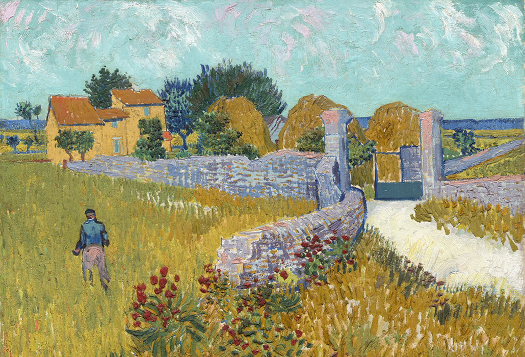 Vincent van Gogh Dutch 1853–90 Farmhouse in Provence June 1888 Arles oil on canvas 46.1 x 60.9 cm National Gallery of Art, Washington Ailsa Mellon Bruce Collection (1970.17.34)