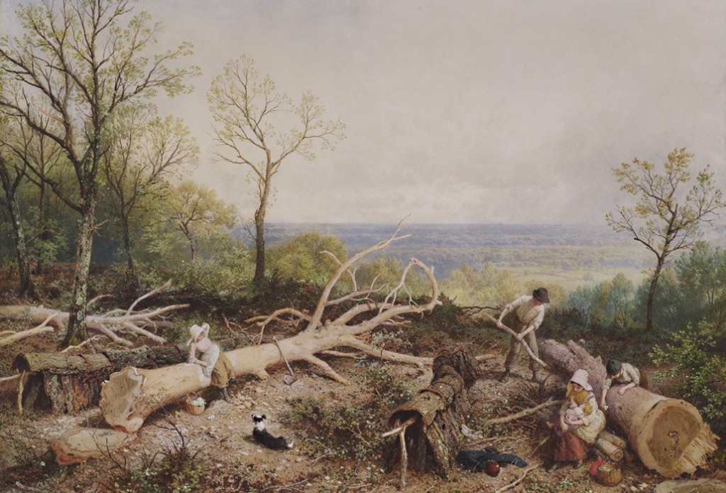 Myles Birket Foster, Barking, Springtime circa 1885, watercolour and body colour, 78 x 110 cm, courtesy Art Gallery of New South Wales, Commissioned 1883, received 1887 