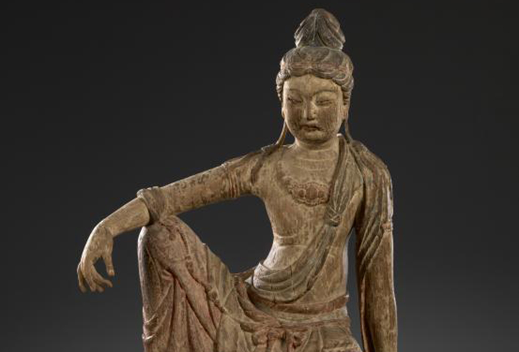 CHINESE
Guanyin Jin dynasty 1115-1234 
wood, pigments
110.7 x 77.6 x 57.4 cm
National Gallery of Victoria, Melbourne
Felton Bequest, 1939
4645-D3