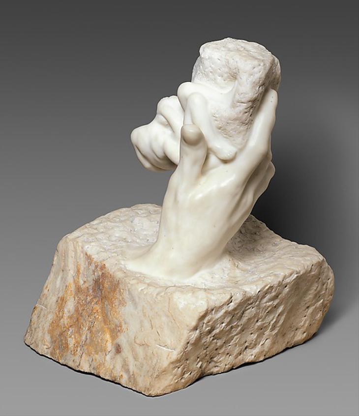 Auguste Rodin (French, Paris 1840–1917 Meudon) The Hand of God, modeled ca. 1896–1902, commissioned 1906, carved ca. 1907 French,  Marble; H. 29 in. (73.7 cm.); W. 23 in. (58.4 cm.); D. 25-1/4 in. (64.1 cm.); Weight on pallet: 574 lbs The Metropolitan Museum of Art, New York, Gift of Edward D. Adams, 1908 