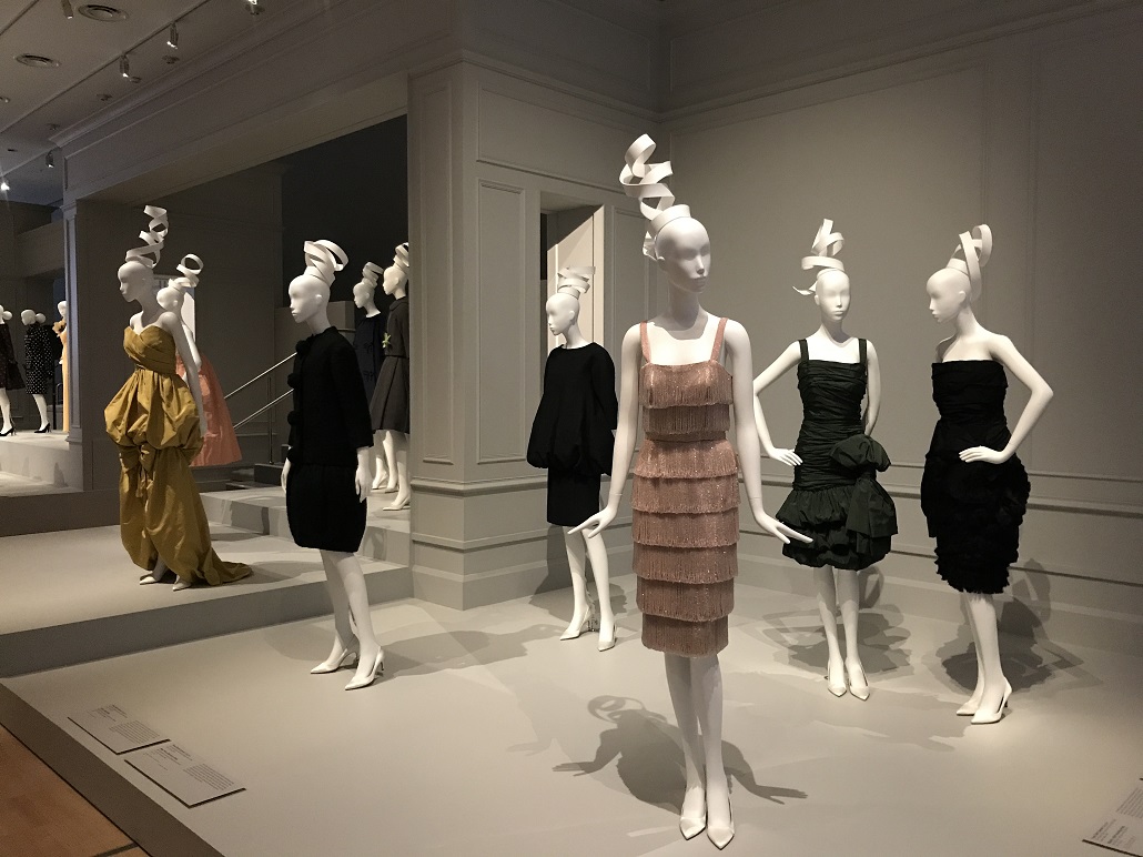 Installation photo exhibition, Dior: The House of Dior Seventy Years of Haute Couture by Belinda McDowall